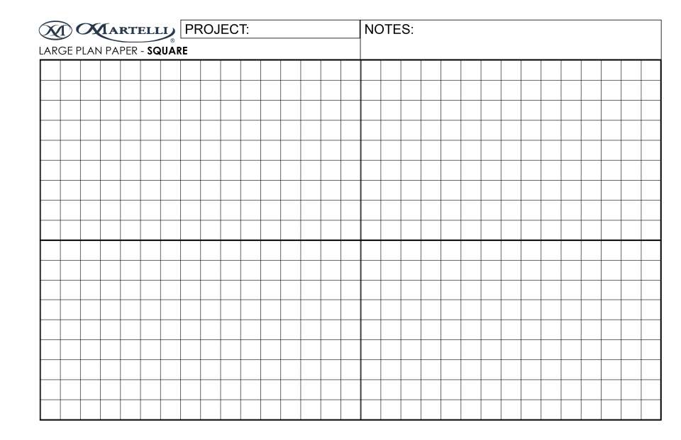 Large Plan Paper Square